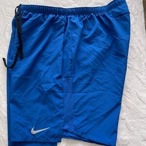 Nike Men’s Royal Blue Athletic Shorts with Black Drawcord